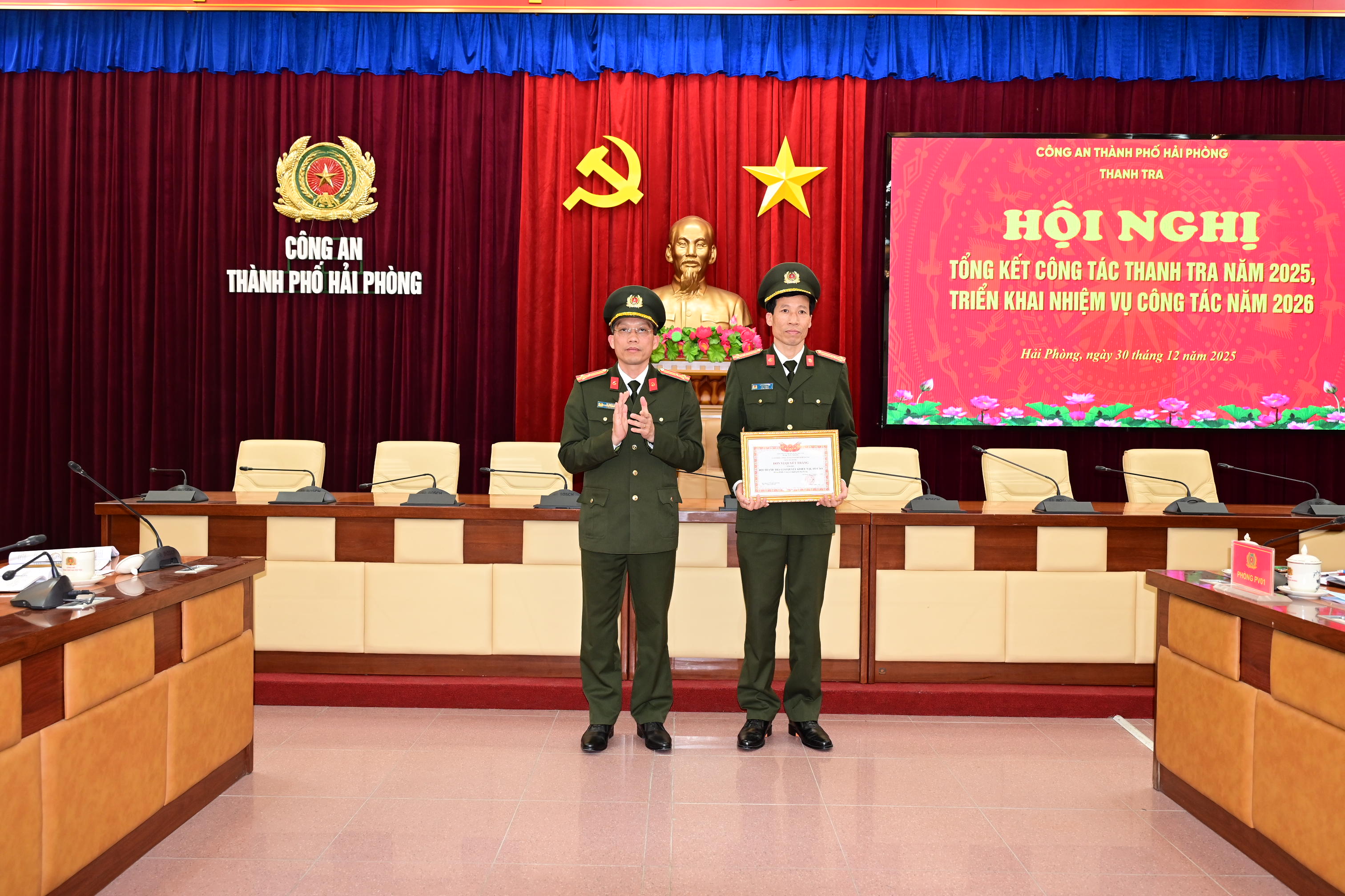 Thanh tra Công an thành phố: Đề ra 3 nhiệm vụ, giải pháp thực hiện phong trào thi đua “Vì an ninh Tổ quốc” năm 2026